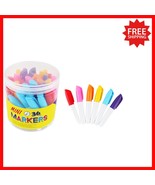 36-Pcs Mini Permanent Markers in Assorted Colors - Non-Toxic &amp; Water Res... - $570.03 MXN