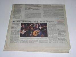 Taylor Hicks Calendar Newspaper Supplement Vintage 2006 Cover Story The ... - $9.99