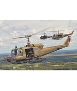 Framed 4&quot; X 6&quot; Print of a U.S. Military Bell UH-1 Iroquois - &quot;HUEY&quot; Heli... - $20.23 CAD