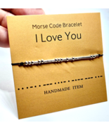 I Love You Bracelet Morse Code Secret Hidden Message Friendship Bracelet... - £2.94 GBP
