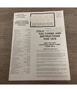 Vtg - 1976 Colorado Income Tax Form instructions documents Form 104 A - $16.36 CAD