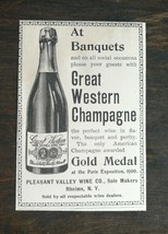 Vintage 1902 Great Western Champagne Gold Medal Original Ad - 1021 A2 - £5.22 GBP