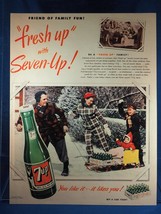 Vintage Magazine Ad Print Design Advertising 7-Up Soda - $12.86