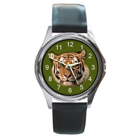 Tiger Unisex Round Metal Watch Gift model 24150676 - $13.99