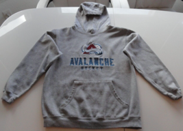 Reebok Colorado Avalanche Hockey Gray Pull Over Hoodie Sweater Po 31467 Medium - £19.21 GBP