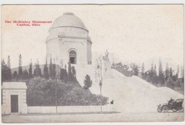 Canton OH Ohio Postcard Vintage McKinley Monument Automobile - £2.23 GBP