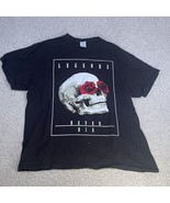 Juice WRLD Skull Rose T Shirt Adult Men&#39;s Black XL Legends Never Die Gra... - £19.74 GBP