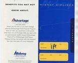 Midway Airlines Ticket Jacket  - $13.86