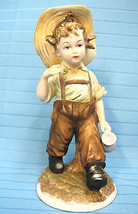 Lefton China Handpainted Figurine Country Boy with Jug KW4243  - £19.91 GBP