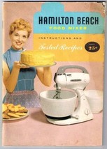 Hamilton Beach Food Mixer Instructions and Recipes Pre- Zip Code - £3.98 GBP