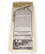 Maple Hill Golf Course, Pro Shop &amp; Driving Range Vintage Brochure Pamphlet - £3.80 GBP