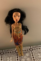 Mattel Disney Royal Shimmer Pocahontas Bendable 11 Inch Native American Doll - £10.25 GBP