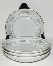 Vintage Wade DIANE Fine Porcelain China 5.5&quot; Berry Bowls 4pc Set Made in... - $19.95