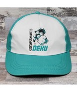 My Hero Academia Deku Snapback Hat Cap Anime Green - £7.44 GBP