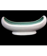 USA Original Art Deco Style Vase Hollywood Regency St. Patty Green 12&quot; Long - $43.19