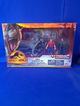NEW Mattel Jurassic World Owen Grady &amp; Velociraptor Blue 3.8 inch Action Figure - £14.70 GBP