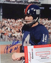 Y.A. Tittle Signed Autographed 8x10 Photo - New York Giants - £39.95 GBP