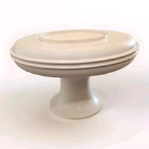 Tupperware 3 Piece Cake Stand #1532 1533 1531 Pedestal Serving Set Vtg - £11.05 GBP