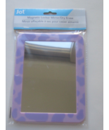Jot Purple Design Magnetic Mirrors Use For Lockers or Office 7&quot; X 5&quot; Pkg... - £7.72 GBP