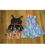 Pink &amp; Violet Girls Sleeveless 2-Pack Navy/Sky Blue Dresses Girl&#39;s Sz M/... - $15.47