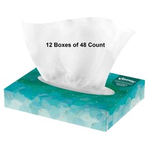12 Boxes, Kleenex Facial Tissue 2-Ply, White, 48/ Box, Kimberly Clark 21195 - $34.64