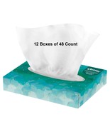 12 Boxes, Kleenex Facial Tissue 2-Ply, White, 48/ Box, Kimberly Clark 21195 - £27.24 GBP