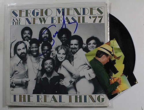 Primary image for Sergio Mendes Signed Autographed "The Real Thing" Record Album w/ Proof Photo