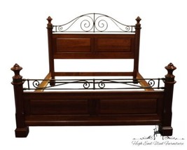 Pennsylvania House Contemporary Traditional Style King Size Bed W. Metal Scro... - £1,593.74 GBP