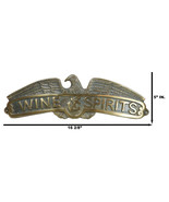 Marine Bald Eagle Sailor Anchor Wine And Spirits Aluminum Wall Decor Plaque - £32.82 GBP