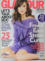 Keira Knightley Signed Autographed Complete &quot;Glamour&quot; Magazine - COA Matching... - £38.91 GBP