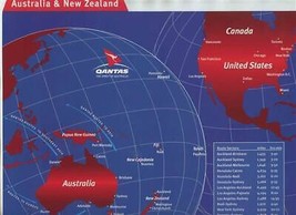 Qantas the Australian Airline File Folder Australia New Zealand &amp; Sydney... - $27.72