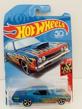 Hot Wheels Flames *7/10* &#39;69 Dodge Coronet Superbee Car Figure (206/365) - £85.69 GBP