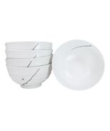 Set Of 5 Ceramic Yukino Hana Collection Medium Soup Cereal Salad Rice Bo... - $964.66 MXN
