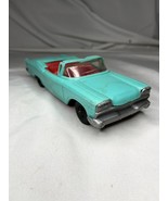 VTG 1950-60&#39;s Korris Kars 8&quot; Plastic Turquoise Plastic Toy Car Convertible - £27.29 GBP