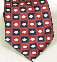 Pfizer Necktie  Necktie Silk Geometeic Design - £6.44 GBP