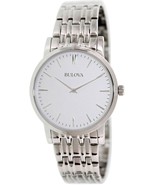 Bulova Men&#39;s 96A115 Silver Stainless-Steel Quartz Fashion Watch - £163.86 GBP