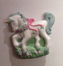 Unicorn Magnetic Paper Holder Refrigerator Decoration/Floral Magnet  1.5&quot; X1.5&quot; - £7.11 GBP