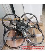 DJI Avata 3.5&quot; Carbon Frame Kit w/ Motor Screws &amp; Action Cam Mount - $46.98