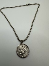 Vintage Silver Pope Religious Medal 2.2cm - £11.67 GBP