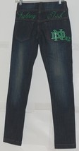 E5 College Classics Womens Notre Dame Jeans Size 1 Medium Wash Skinny image 2