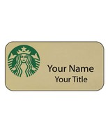 STARBUCKS COFFEE Personalized Halloween Costume Name Badge Tag Magnet Fa... - $18.99