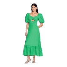 Sandro Falbala Rhinestone Embellished Cutout Midi Dress Green 36 / Small New - $250.50