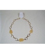 Elegant Adjustable Handmade Yellow Amazonite Statement Necklace BOLD and... - £78.75 GBP