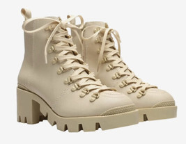 Schultz NIB xayane women’s size 10 almond buff lace up boots sf - £77.19 GBP