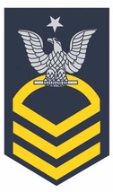 USN E-8 Sr. Chief Petty Officer Decal - Veteran Owned Business - $4.35