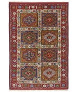 Genuine Handmade tribal rug. 4&#39;x 5&#39;11&quot; - £440.97 GBP