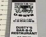 Matchbook Cover  Dusty’s Bar-B-Q Restaurant Baker, FL  gmg  Unstruck - $12.38