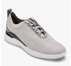 Rockport Tm Sport Knit Women’s Size 5 Wide Grey Athletic Sneakers NIB AC - £27.10 GBP