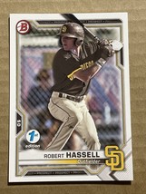 2021 Bowman 1st Edition #BFE-120 Robert Hassell - San Diego Padres - £2.67 GBP