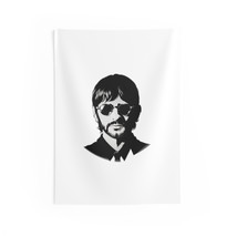 Black And White Ringo Starr Tapestry - The Beatles Poster Wall Décor, Rock N Rol - £21.52 GBP+